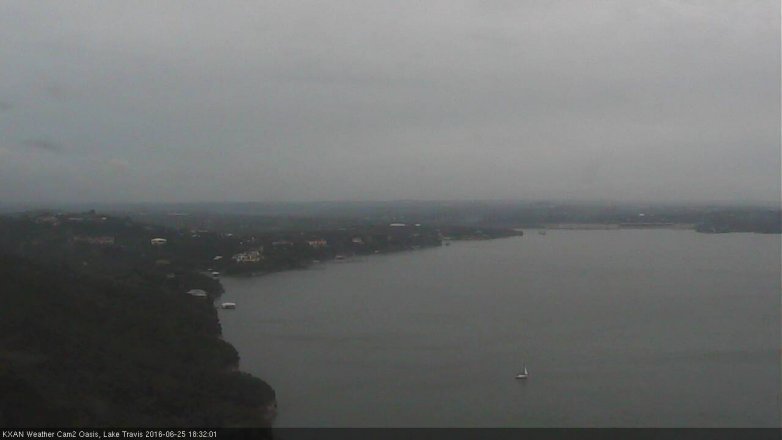 Lake Travis webcam, June 25, 2016 6:00 PM CT