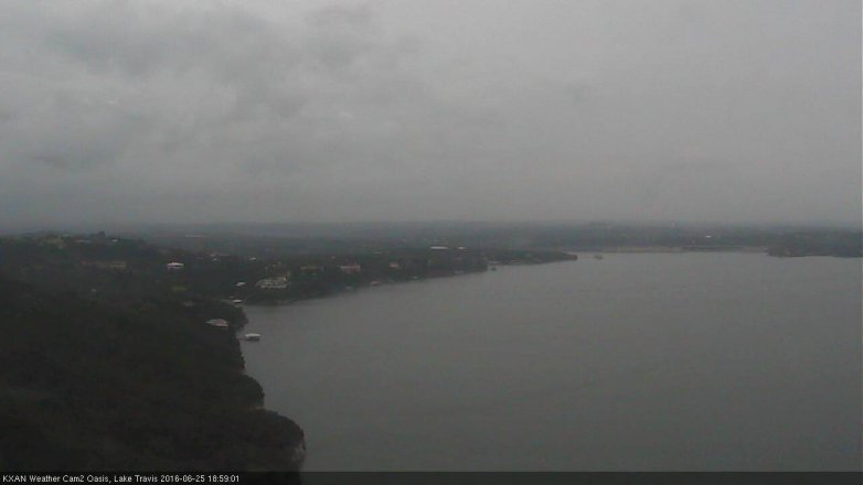 Lake Travis webcam, June 25, 2016 6:10 PM CT