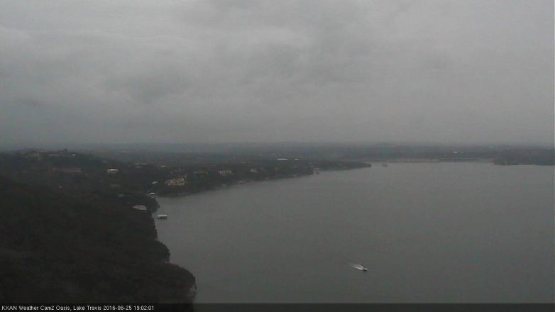 Lake Travis webcam, June 25, 2016 6:30 PM CT