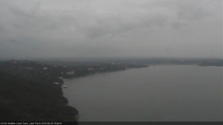 Lake Travis webcam, June 25, 2016 6:35 PM CT