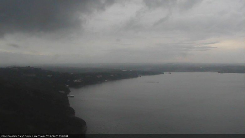 Lake Travis webcam, June 25, 2016 6:40 PM CT