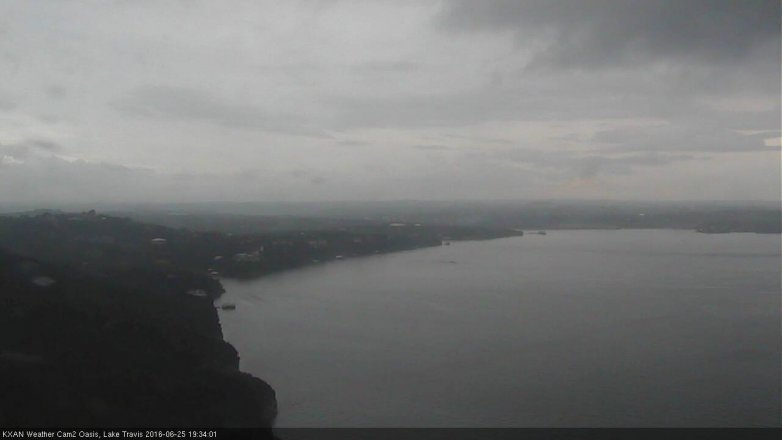 Lake Travis webcam, June 25, 2016 6:45 PM CT