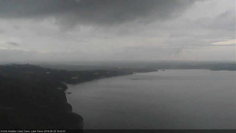 Lake Travis webcam, June 25, 2016 7:00 PM CT