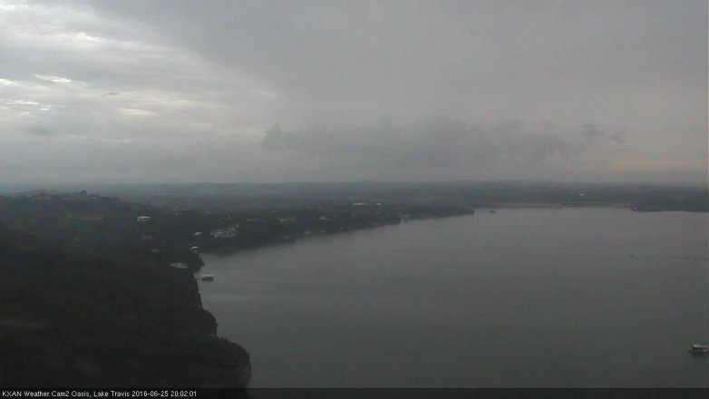 Lake Travis webcam, June 25, 2016 7:10 PM CT