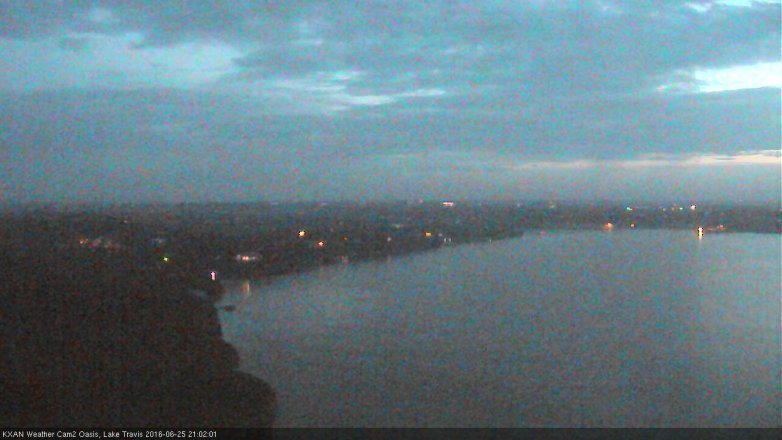 Lake Travis webcam, June 25, 2016 8:25 PM CT