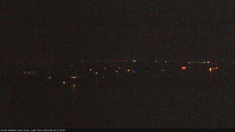 Lake Travis webcam, June 25, 2016 8:45 PM CT