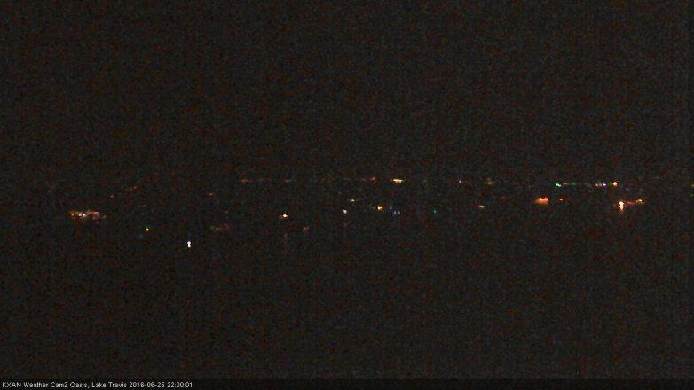 Lake Travis webcam, June 25, 2016 9:20 PM CT