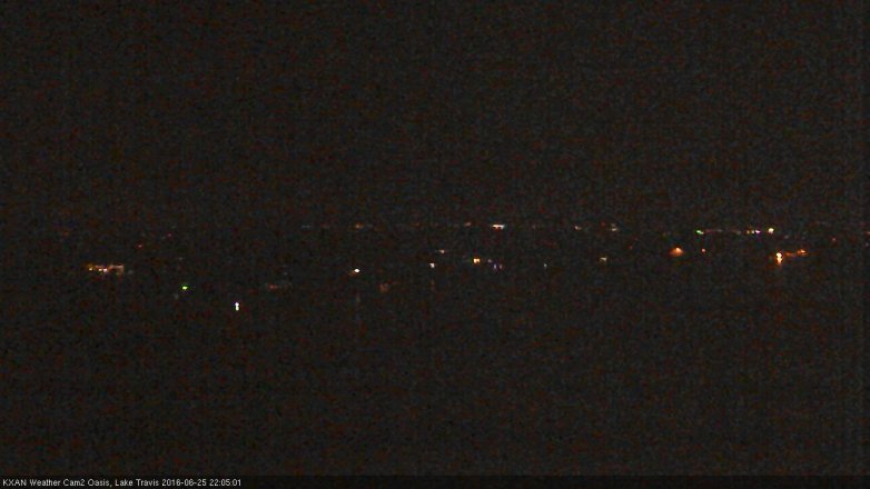 Lake Travis webcam, June 25, 2016 9:25 PM CT