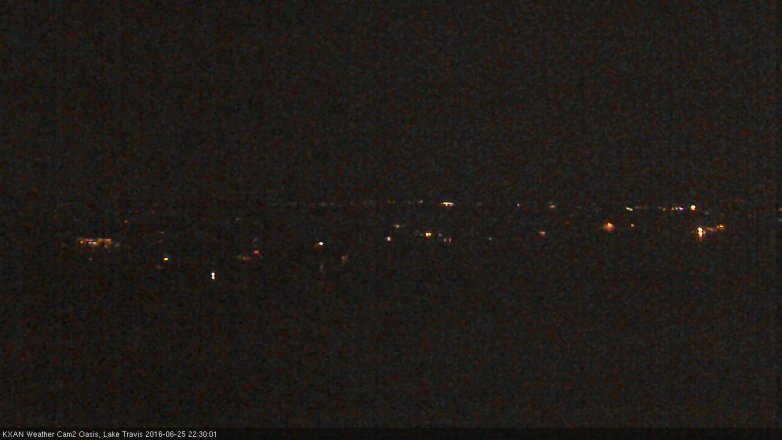 Lake Travis webcam, June 25, 2016 10:00 PM CT