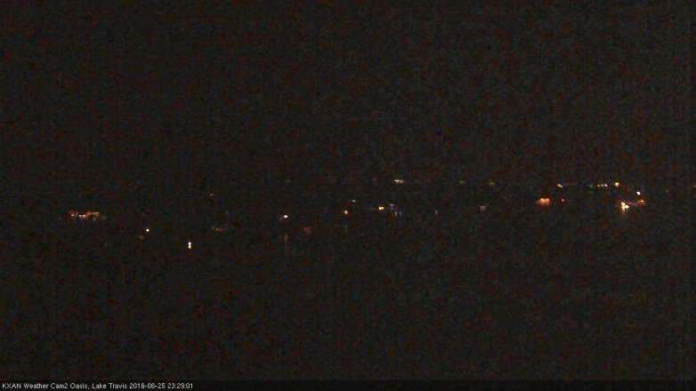 Lake Travis webcam, June 25, 2016 10:45 PM CT