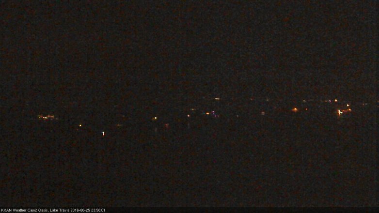Lake Travis webcam, June 25, 2016 11:05 PM CT