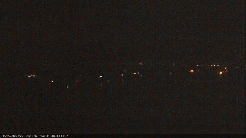 Lake Travis webcam, June 25, 2016 11:10 PM CT