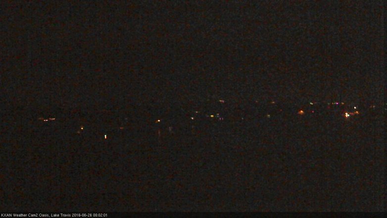 Lake Travis webcam, June 25, 2016 11:15 PM CT