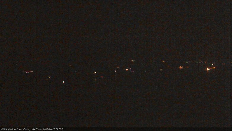 Lake Travis webcam, June 25, 2016 11:20 PM CT