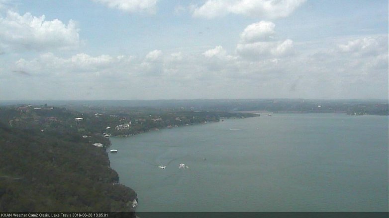 Lake Travis webcam, June 26, 2016 12:30 PM CT