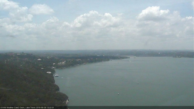 Lake Travis webcam, June 26, 2016 12:55 PM CT