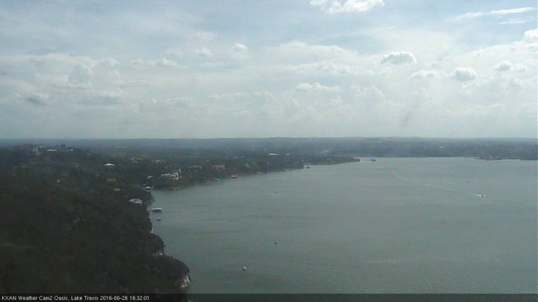 Lake Travis webcam, June 26, 2016 3:50 PM CT
