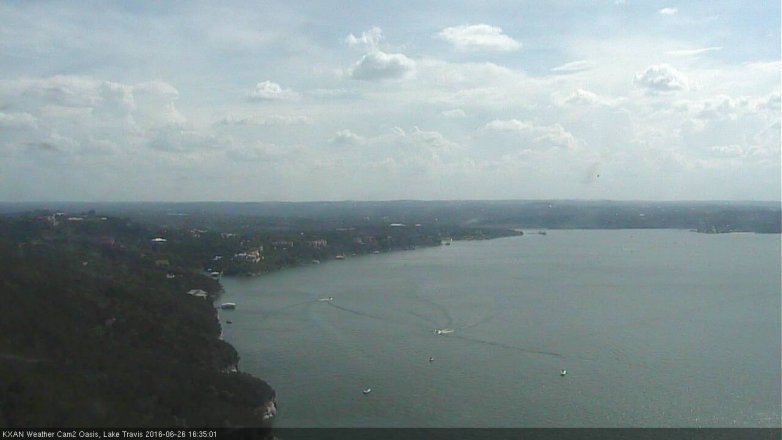Lake Travis webcam, June 26, 2016 3:55 PM CT