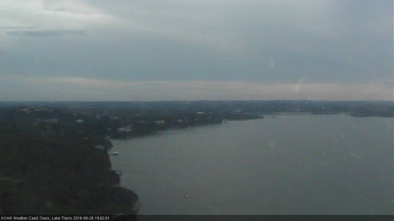 Lake Travis webcam, June 26, 2016 6:10 PM CT