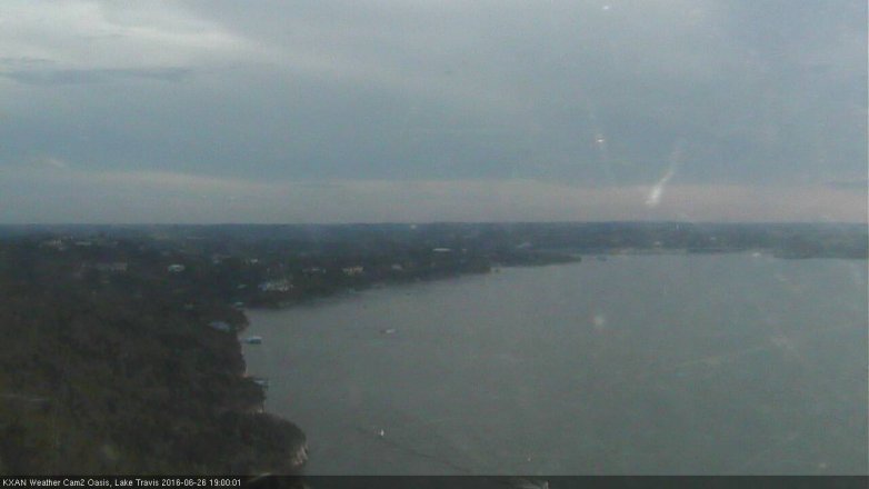 Lake Travis webcam, June 26, 2016 6:20 PM CT