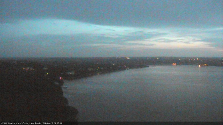 Lake Travis webcam, June 26, 2016 8:15 PM CT