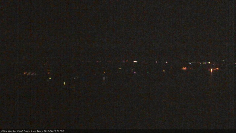 Lake Travis webcam, June 26, 2016 9:00 PM CT