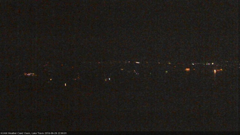 Lake Travis webcam, June 26, 2016 9:15 PM CT