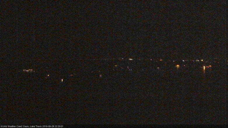 Lake Travis webcam, June 26, 2016 9:55 PM CT