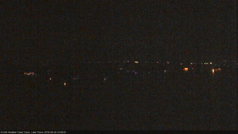 Lake Travis webcam, June 26, 2016 10:30 PM CT
