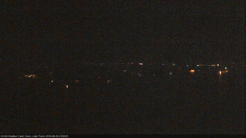 Lake Travis webcam, June 26, 2016 11:30 PM CT