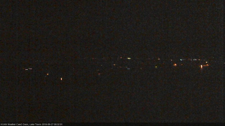 Lake Travis webcam, June 26, 2016 11:55 PM CT