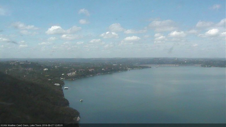 Lake Travis webcam, June 27, 2016 11:25 AM CT