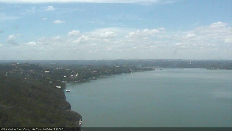 Lake Travis webcam, June 27, 2016 12:50 PM CT