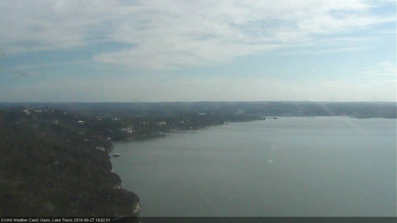 Lake Travis webcam, June 27, 2016 5:20 PM CT
