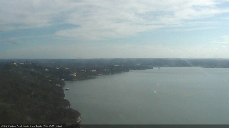 Lake Travis webcam, June 27, 2016 5:30 PM CT