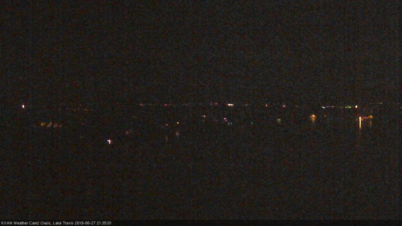 Lake Travis webcam, June 27, 2016 8:45 PM CT