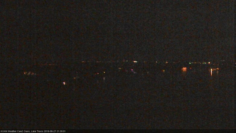 Lake Travis webcam, June 27, 2016 8:50 PM CT