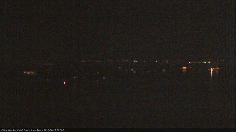 Lake Travis webcam, June 27, 2016 9:05 PM CT
