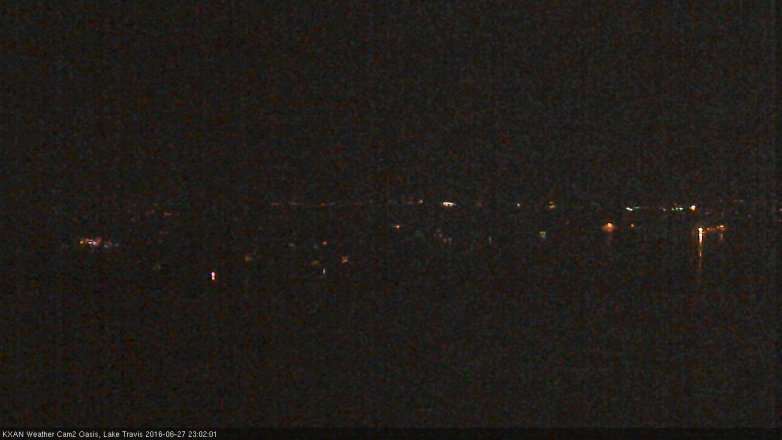 Lake Travis webcam, June 27, 2016 10:10 PM CT