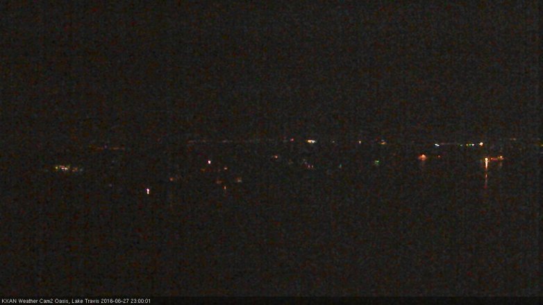 Lake Travis webcam, June 27, 2016 10:20 PM CT