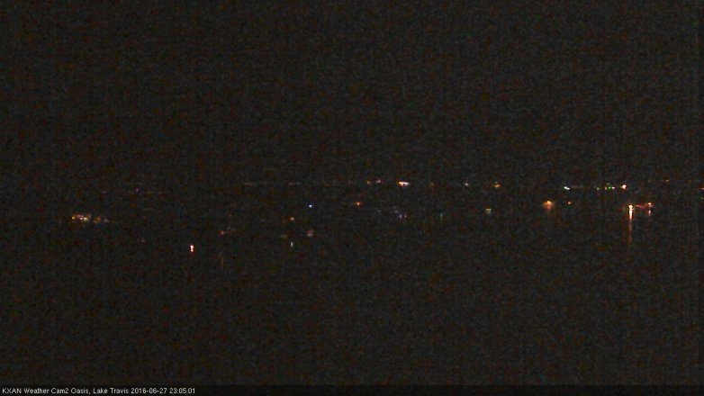 Lake Travis webcam, June 27, 2016 10:30 PM CT