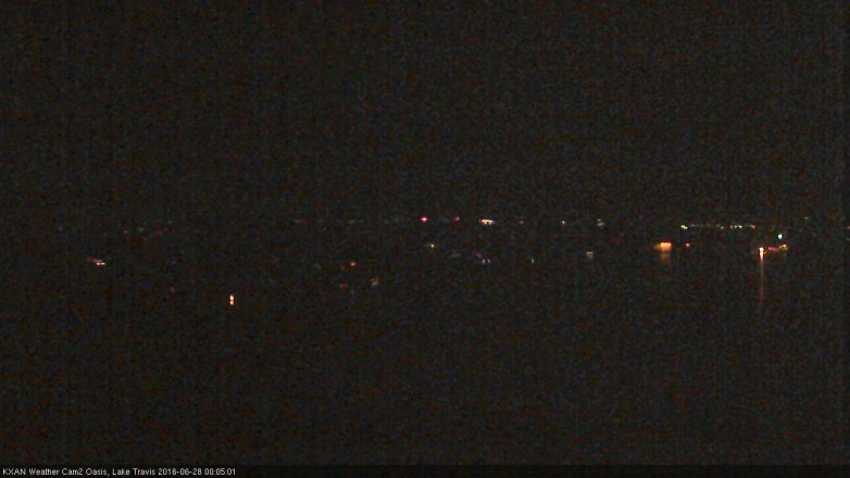 Lake Travis webcam, June 27, 2016 11:30 PM CT