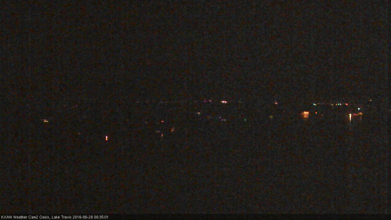 Lake Travis webcam, June 27, 2016 11:45 PM CT