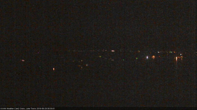 Lake Travis webcam, June 27, 2016 11:50 PM CT