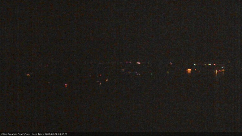 Lake Travis webcam, June 27, 2016 12:00 AM CT