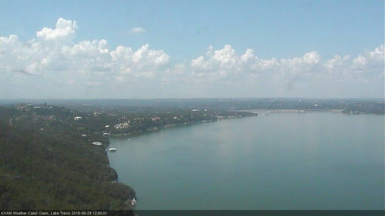 Lake Travis webcam, June 28, 2016 11:30 AM CT