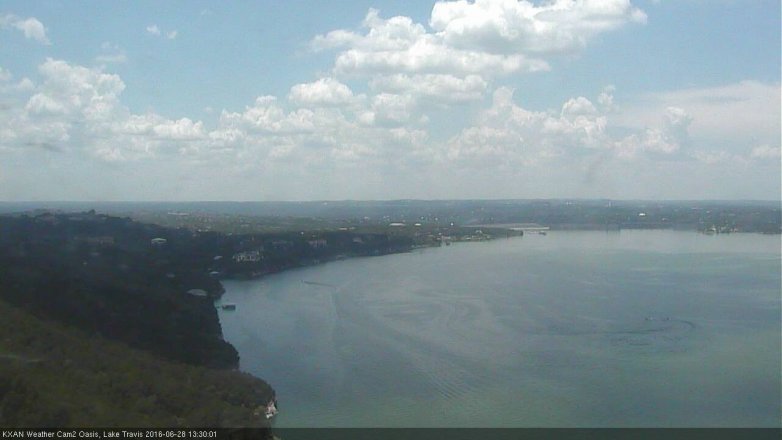 Lake Travis webcam, June 28, 2016 12:40 PM CT