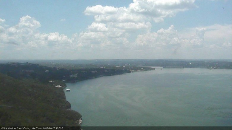 Lake Travis webcam, June 28, 2016 12:50 PM CT