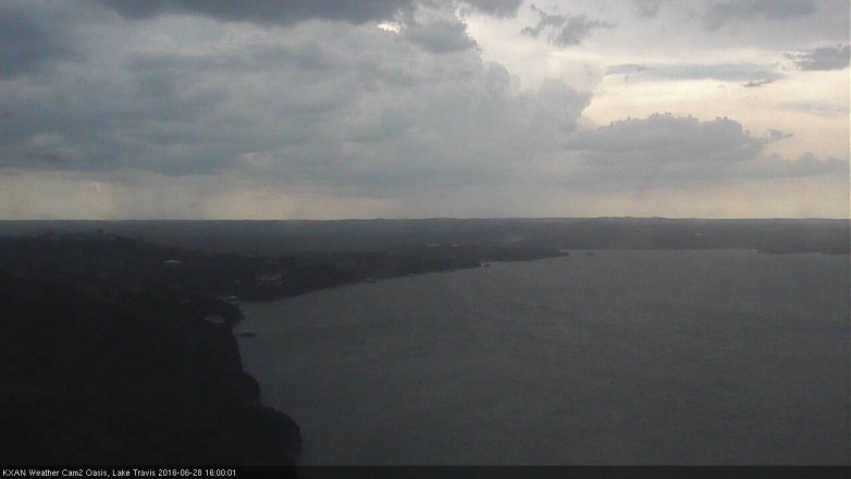 Lake Travis webcam, June 28, 2016 3:15 PM CT