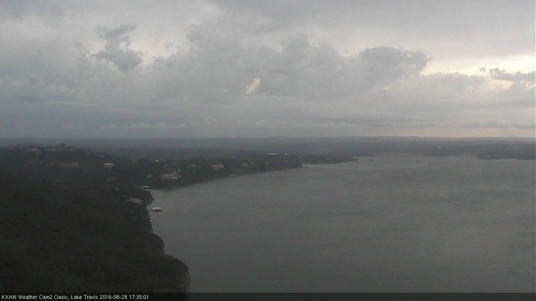 Lake Travis webcam, June 28, 2016 5:00 PM CT